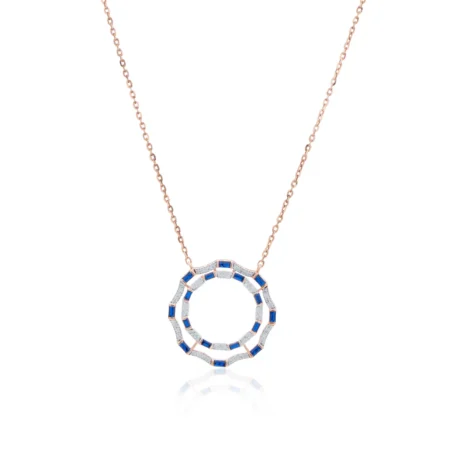 Iconic Women Round Diamond Lariat Necklace