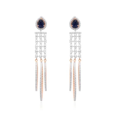 Midnight Blues Diamond Earrings