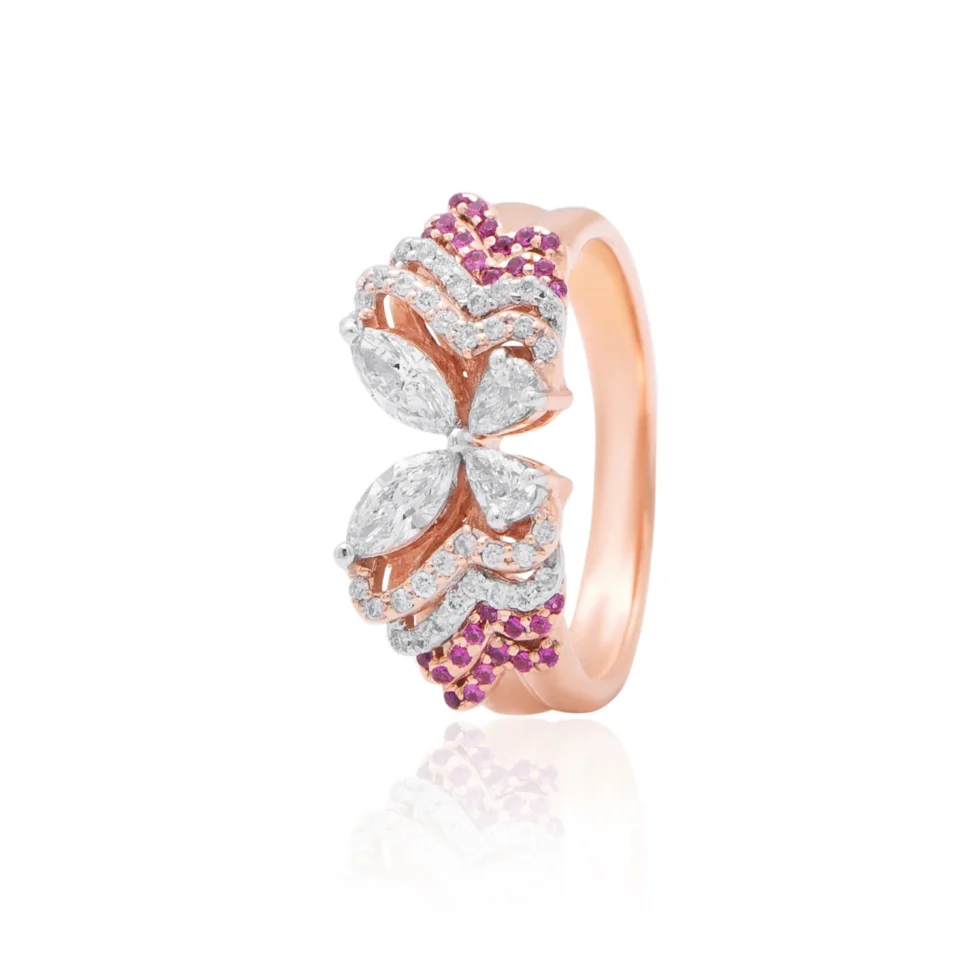 Charm Of A Sparkling Butterfly Diamond Ring 1 Charm Of A Sparkling Butterfly Diamond Ring