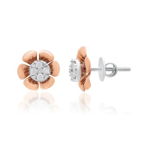 Forever Blooming Diamond Studs And Earrings