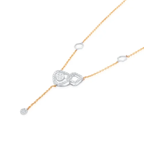 The Honeycomb Latest Diamond Lariat Necklace
