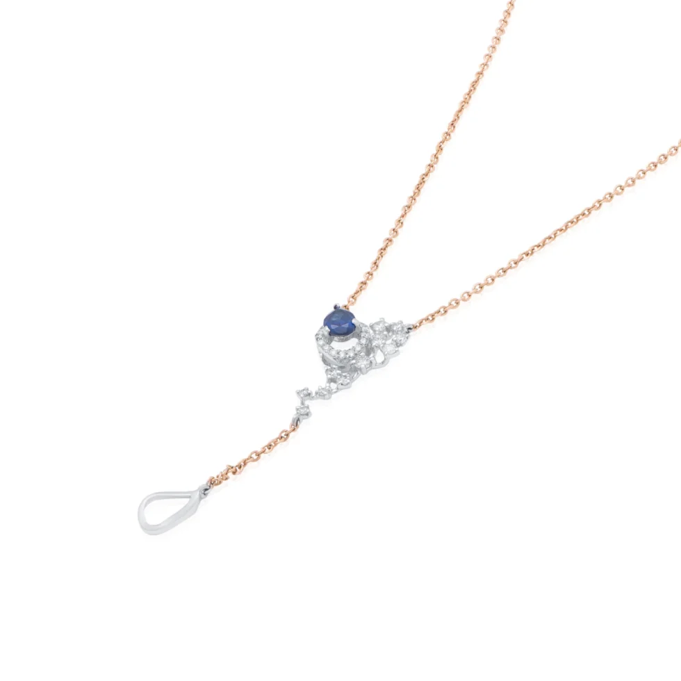 Trendy Minimalastic Diamond Lariat Necklace