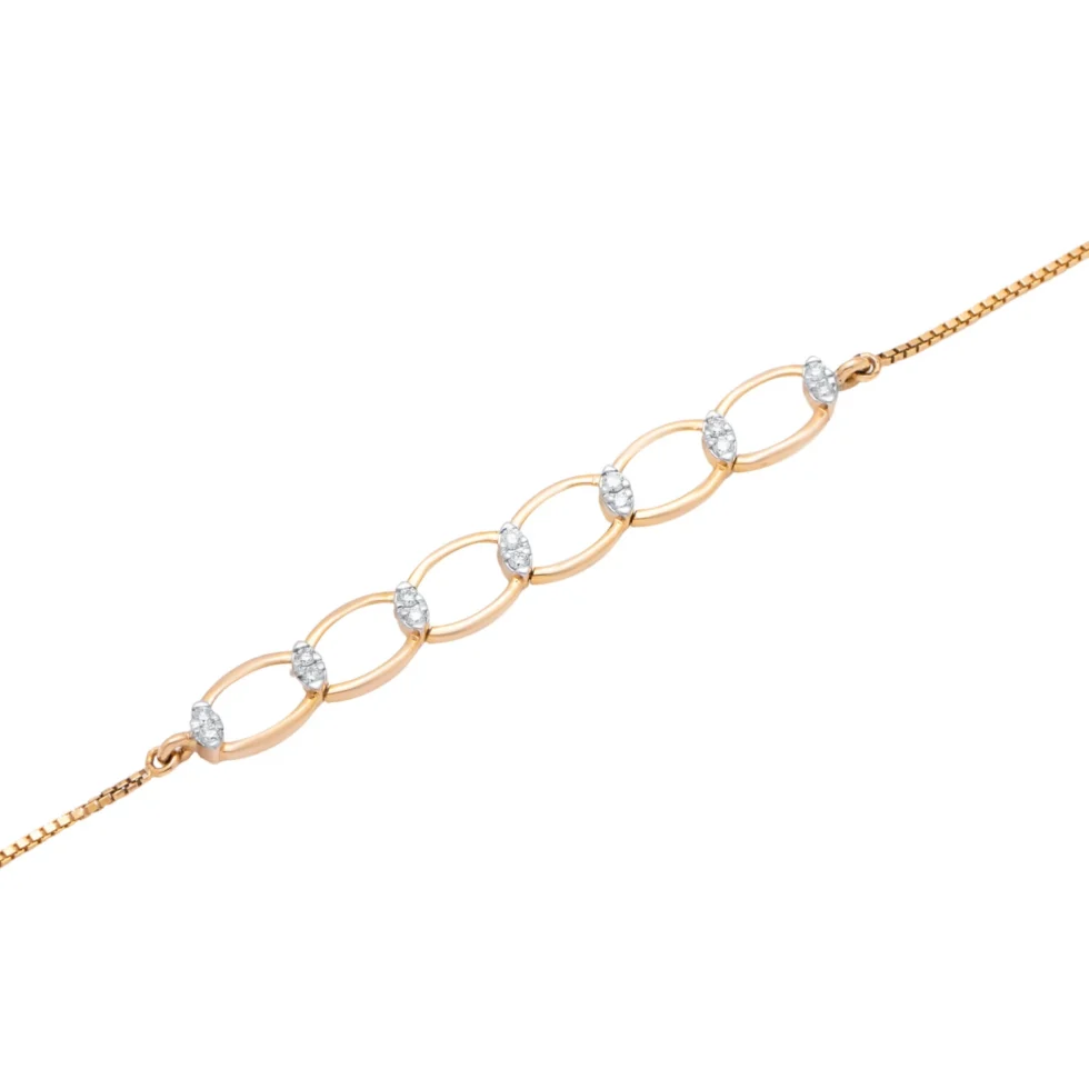 Beautiful Linked Diamond Bracelet
