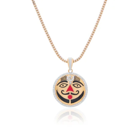 Salasar Balaji Diamond Pendant Raksha Kavach