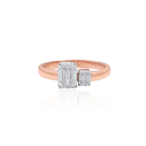 Dazzling Solitaire Diamond Ring (Solitaire Prices Separate)