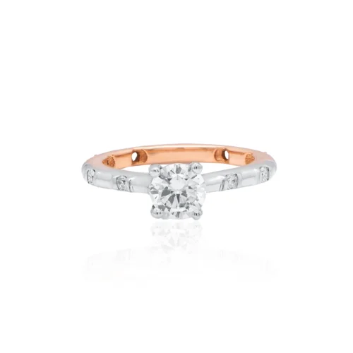 Heavenly Vibe Solitaire Diamond Ring (Solitaire Prices Separate)