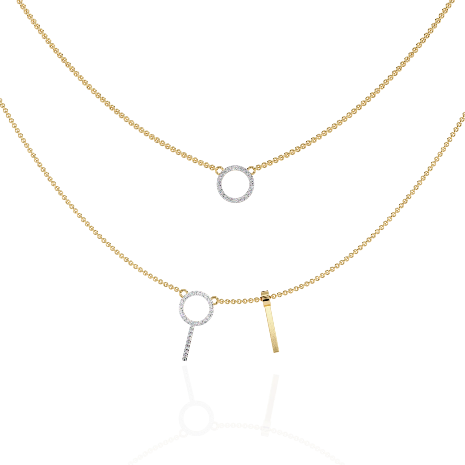 Linear Loop Necklace 1 Linear Loop Necklace