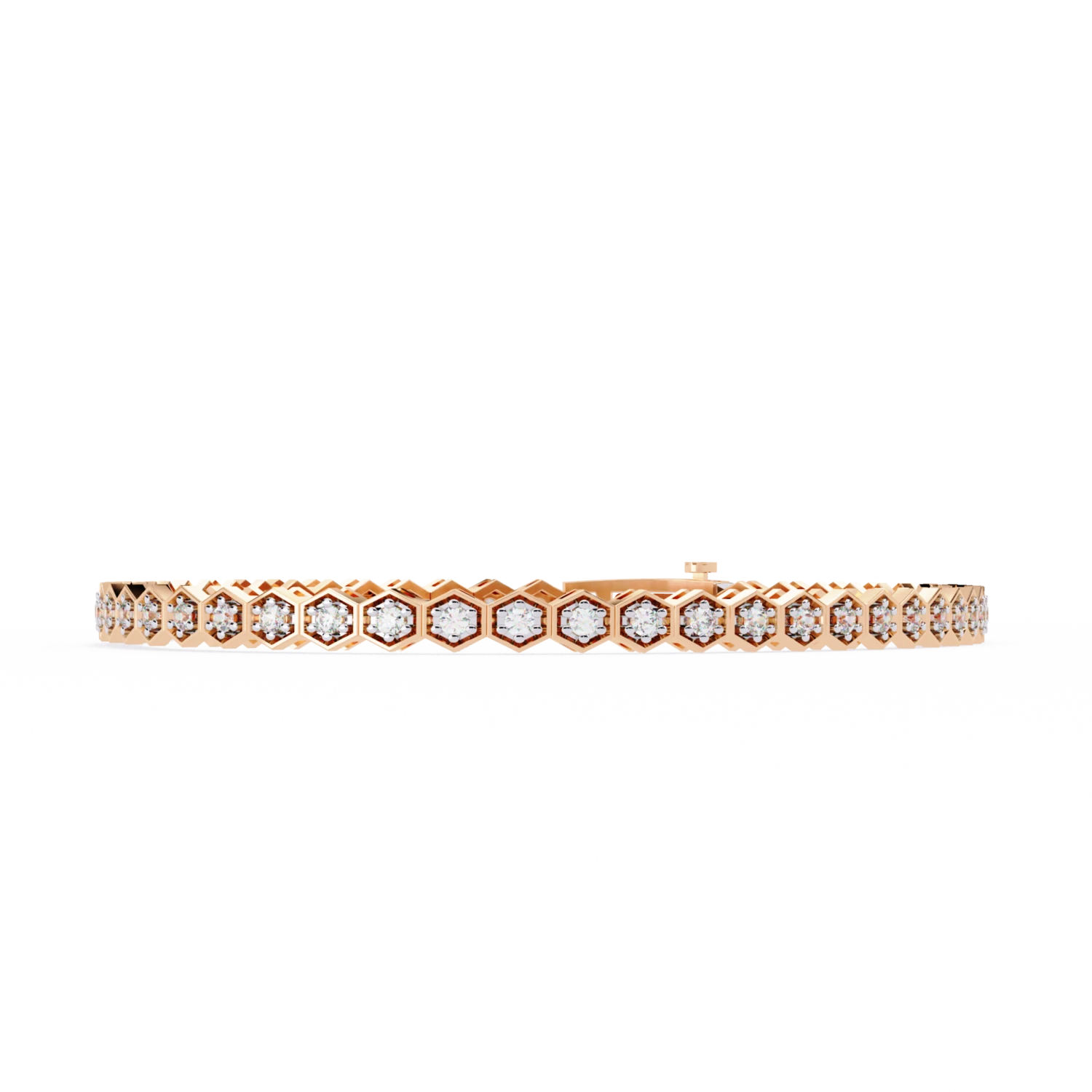 Hexagon Tennis Bracelet