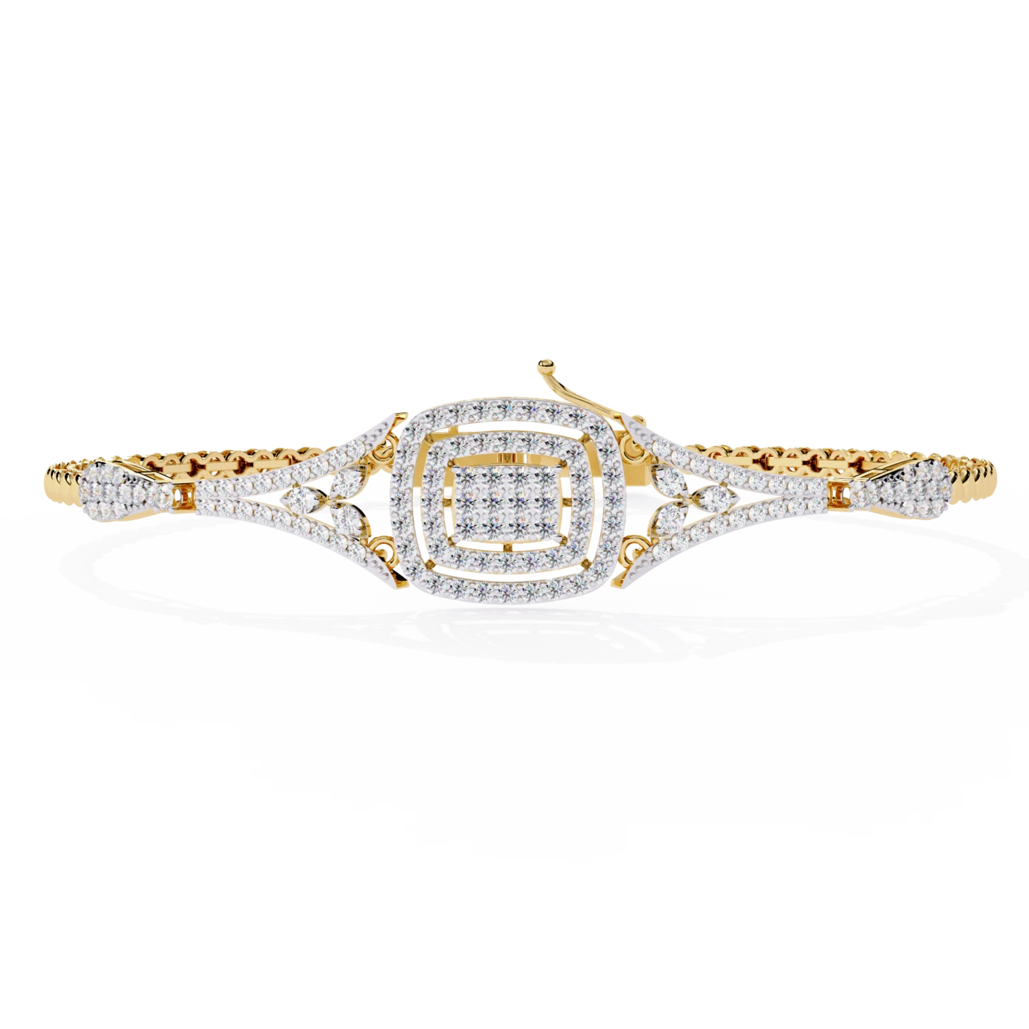 Radiant Diamond Embrace Bracelet 1 Radiant Diamond Embrace Bracelet