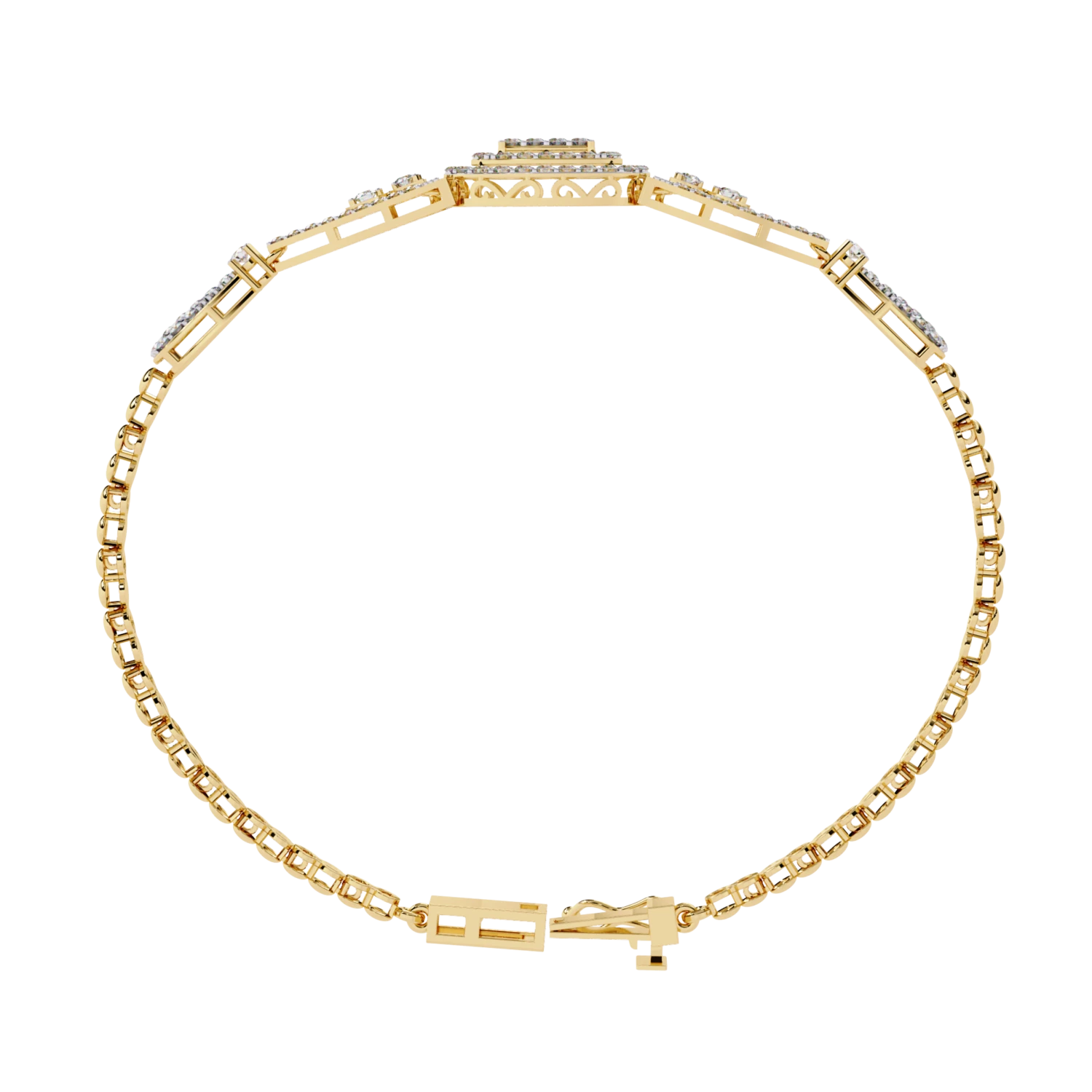 Radiant Diamond Embrace Bracelet