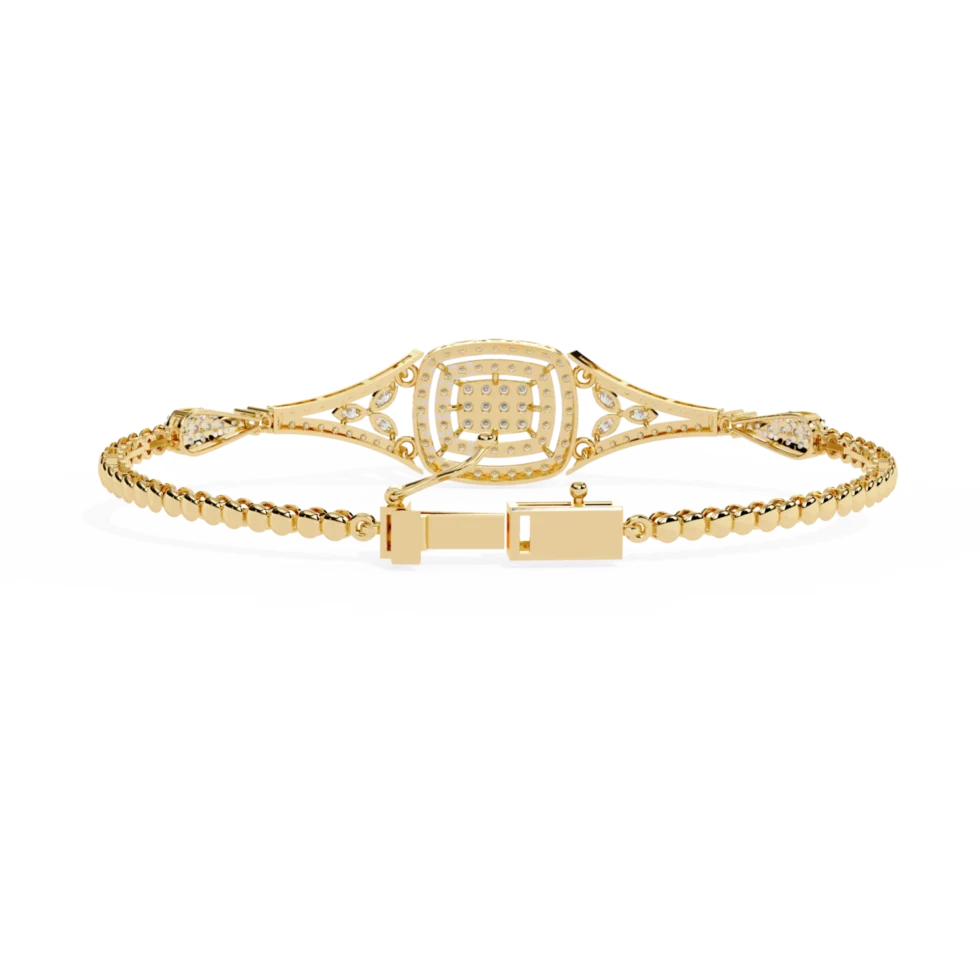 Radiant Diamond Embrace Bracelet