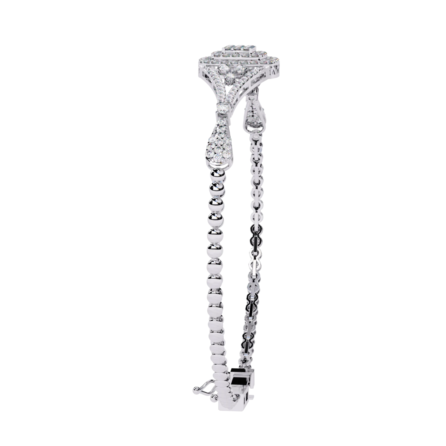 Radiant Diamond Embrace Bracelet
