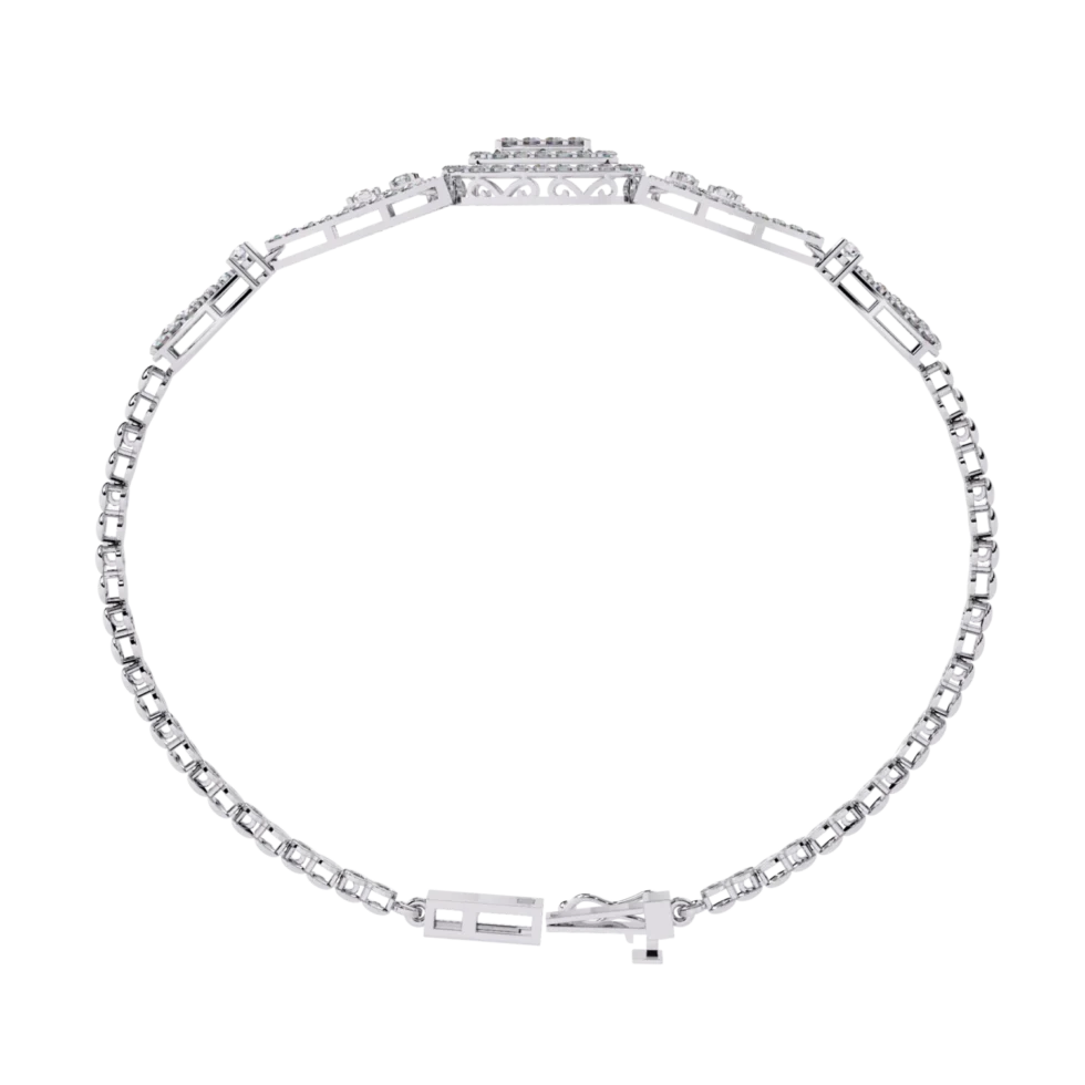 Radiant Diamond Embrace Bracelet