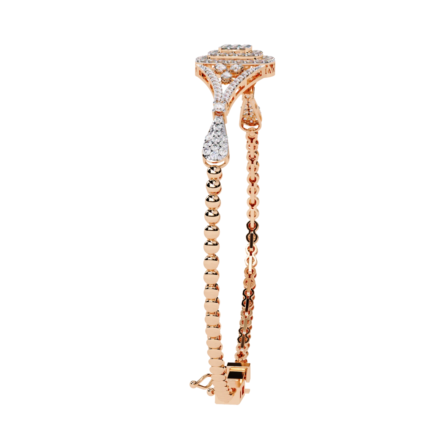 Radiant Diamond Embrace Bracelet