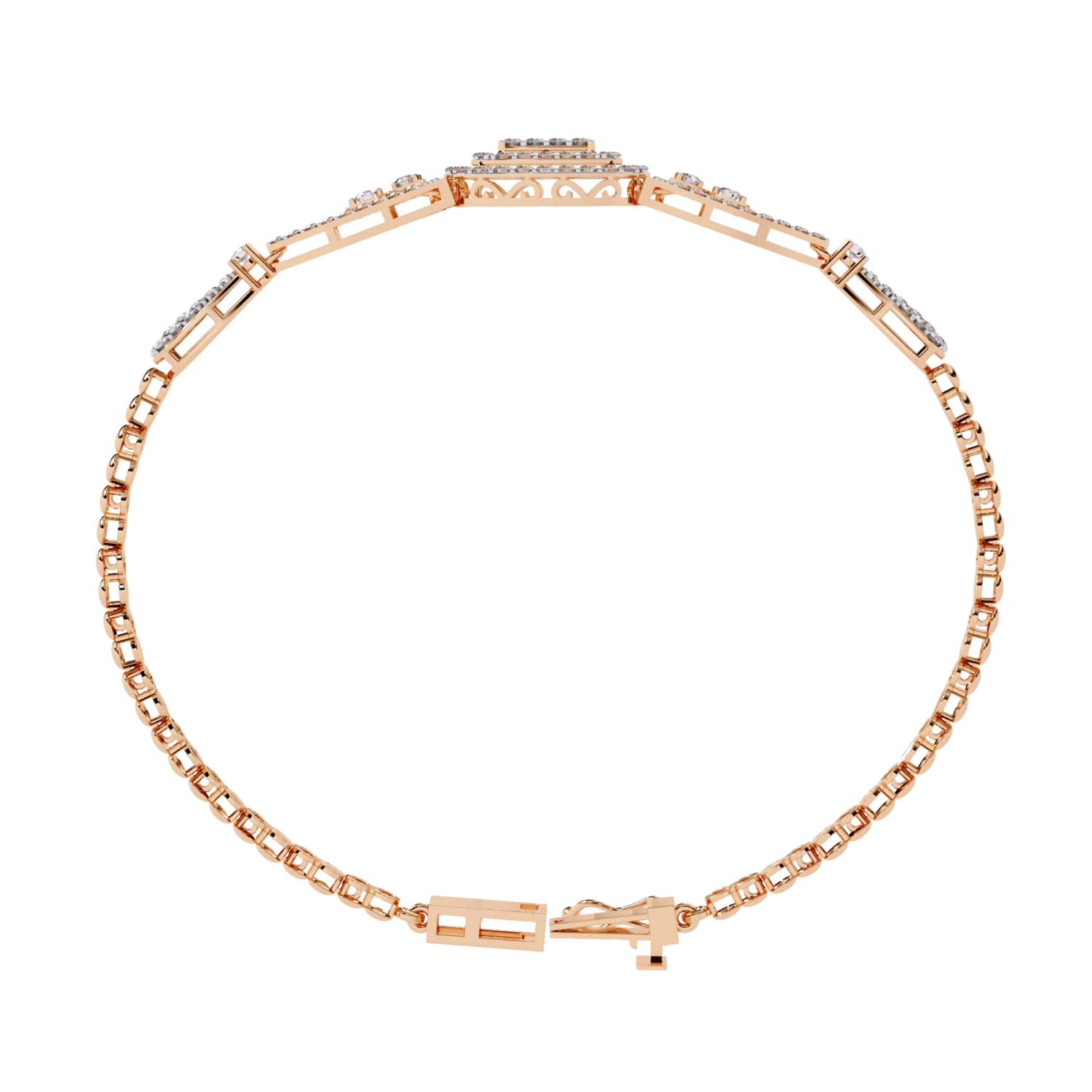 Radiant Diamond Embrace Bracelet