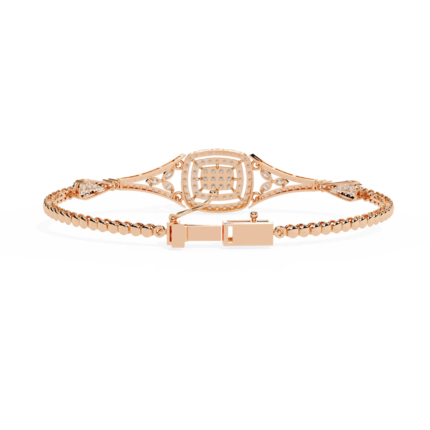 Radiant Diamond Embrace Bracelet