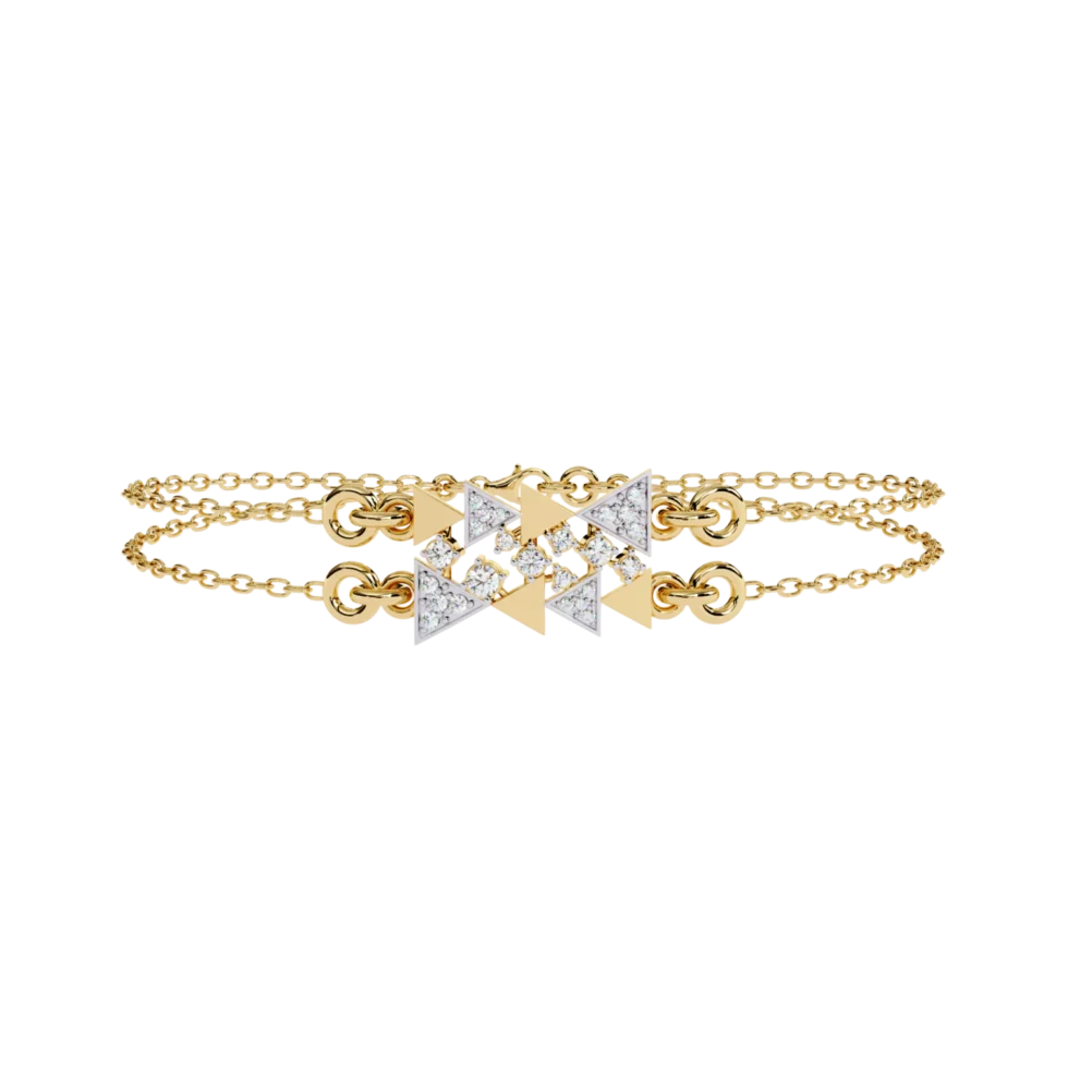 Interlocked Triangle Bracelet 1 BR14060A