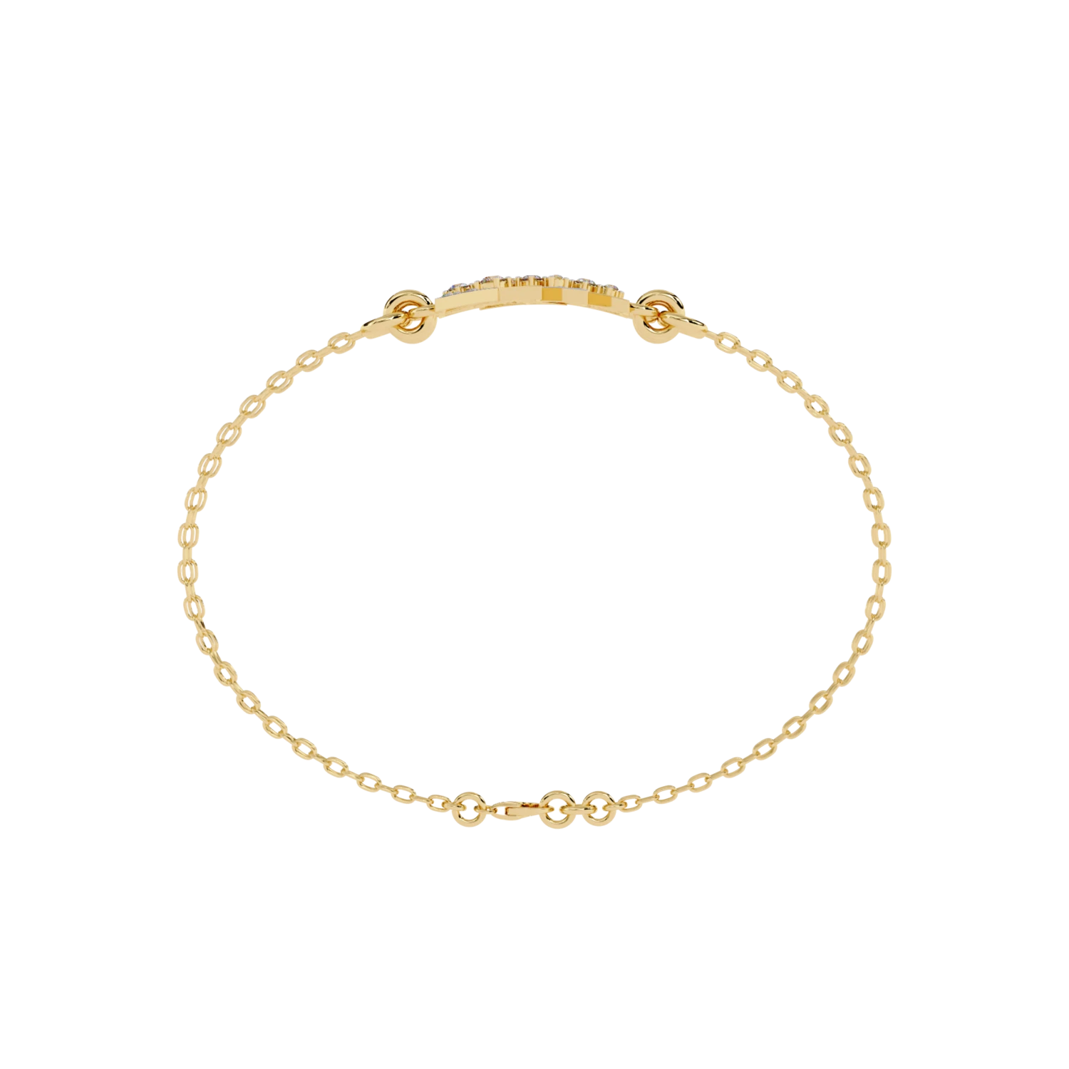 Interlocked Triangle Bracelet