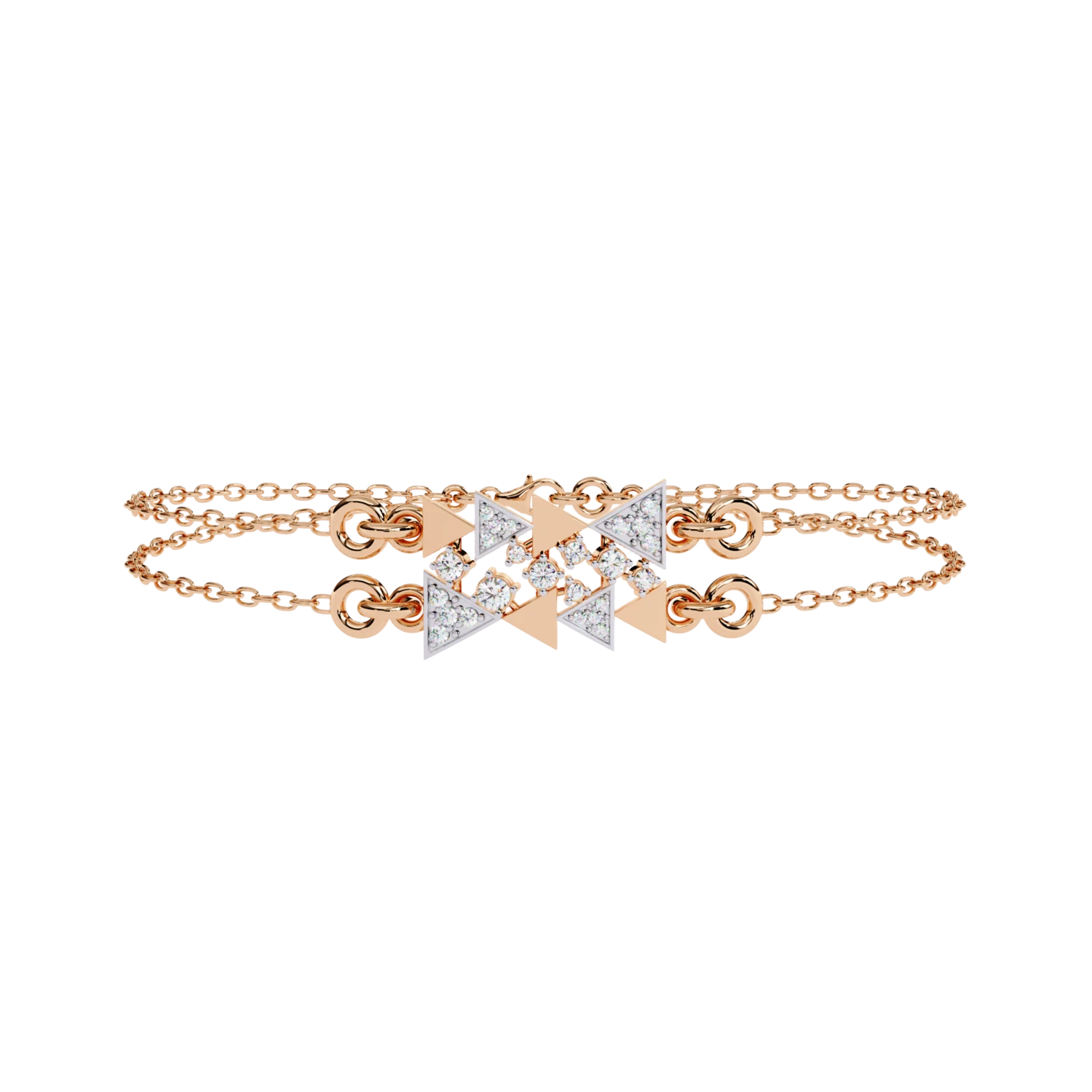 Interlocked Triangle Bracelet