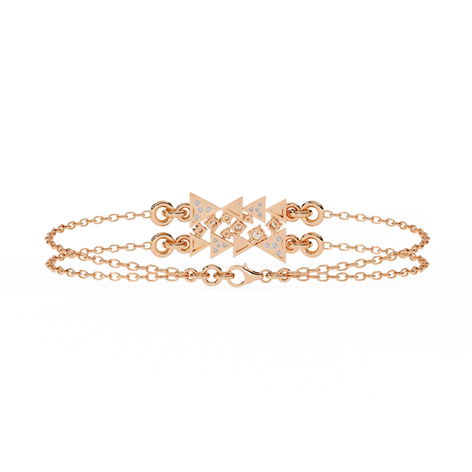 Interlocked Triangle Bracelet