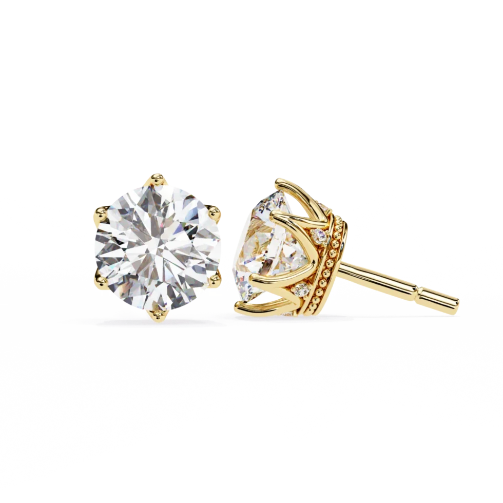 Crescent Solitaire Stud