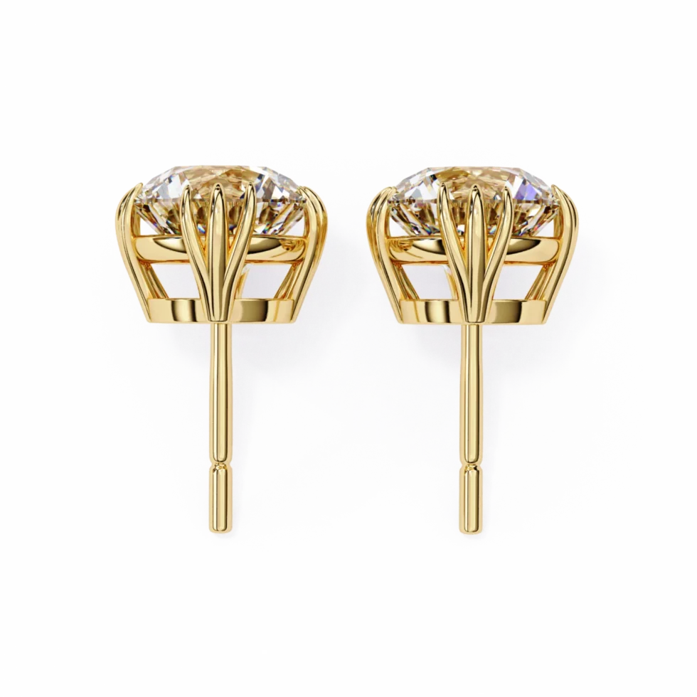 Dual Solitaire Earrings
