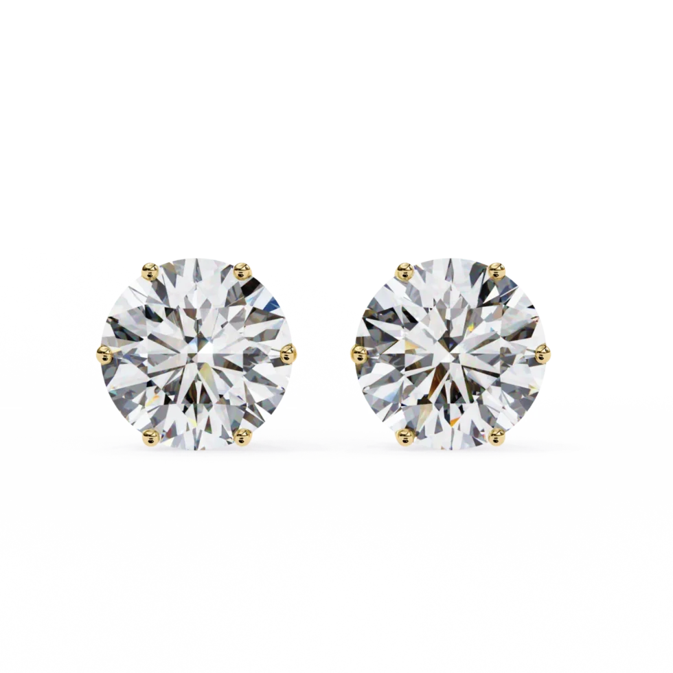 Rectangular Stepcut Solitaire Stud (Solitaire Prices Separate) 1 ER14008A