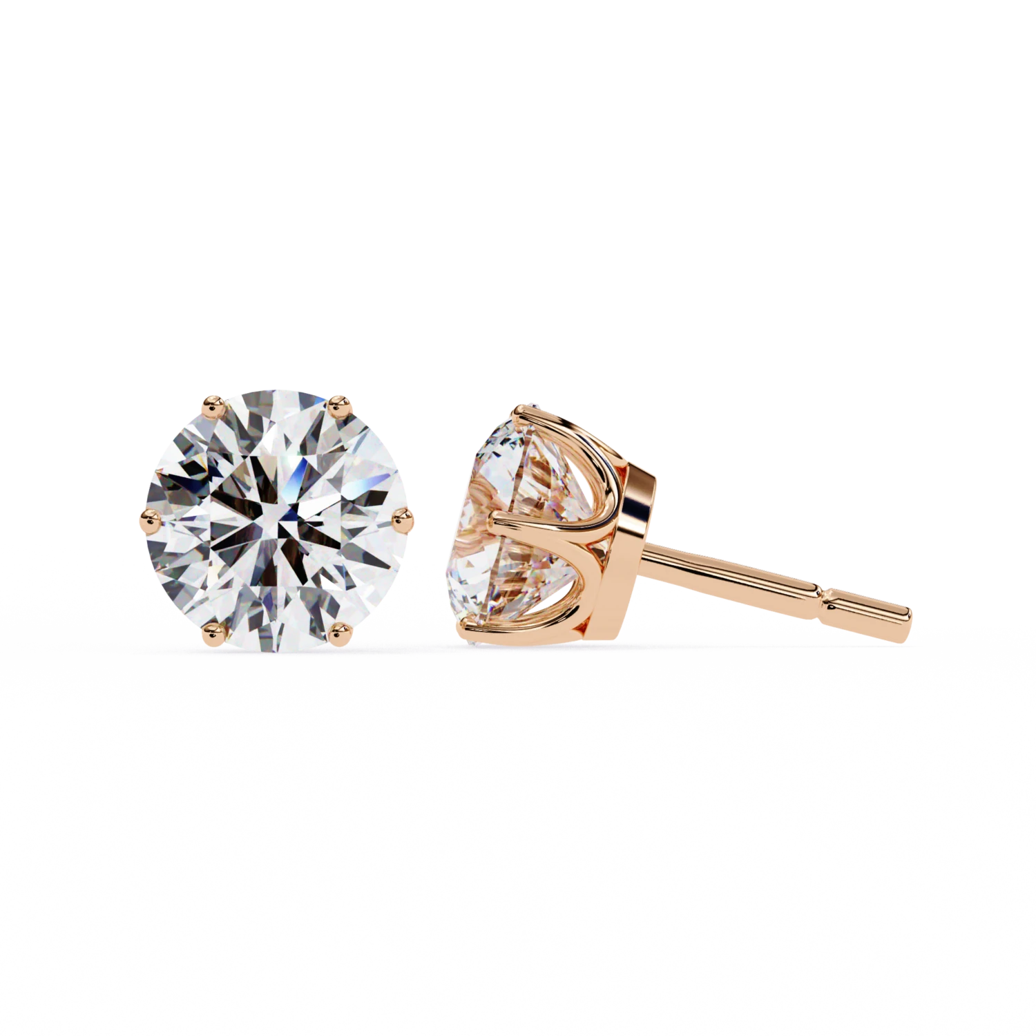 Rectangular Stepcut Solitaire Stud