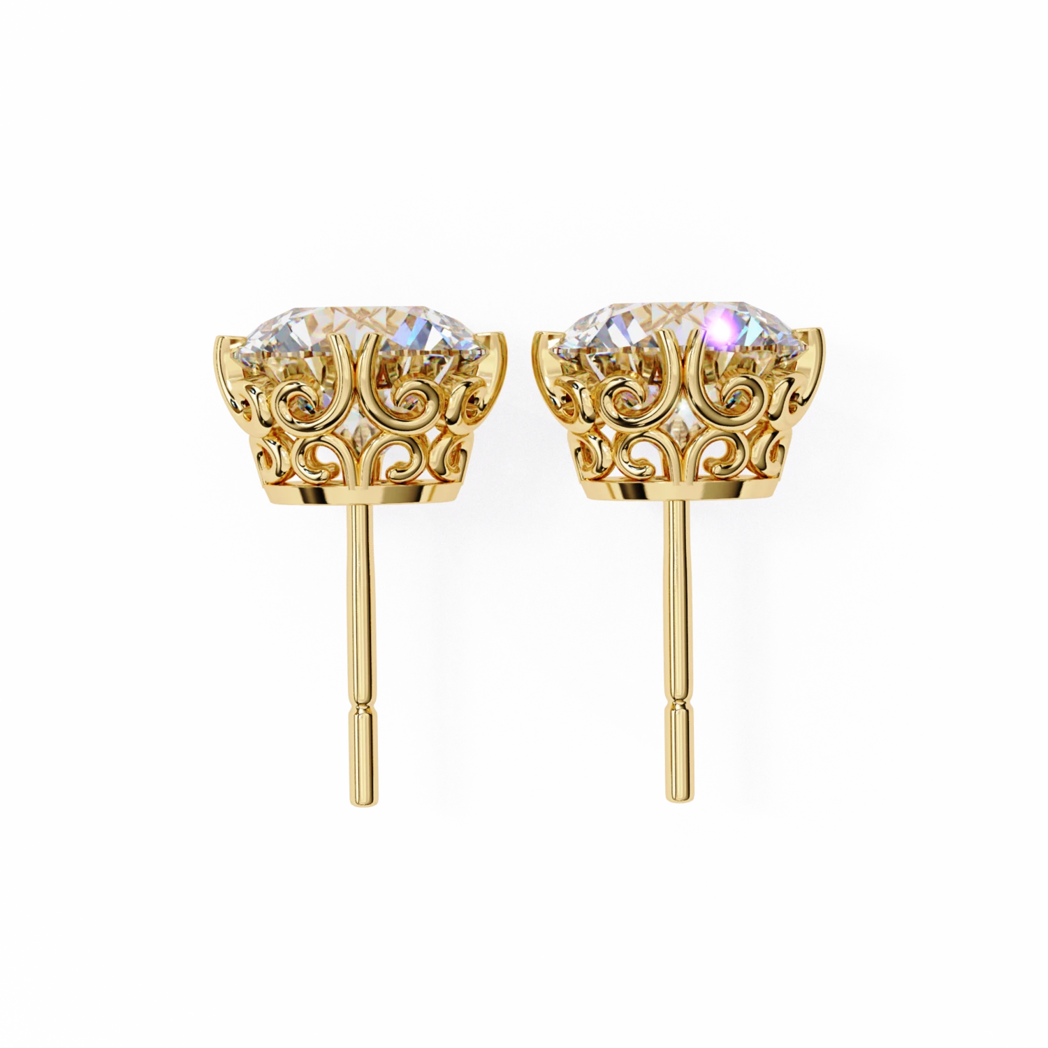 Elegant Solitaire Studs
