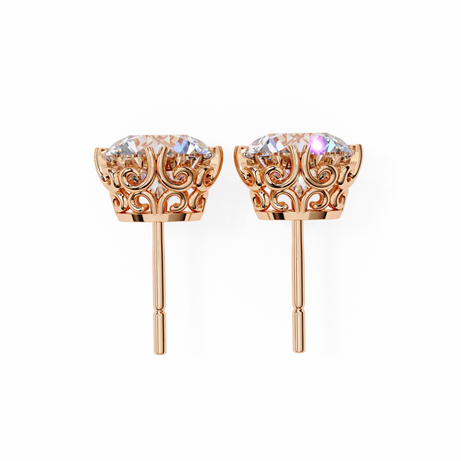 Elegant Solitaire Studs
