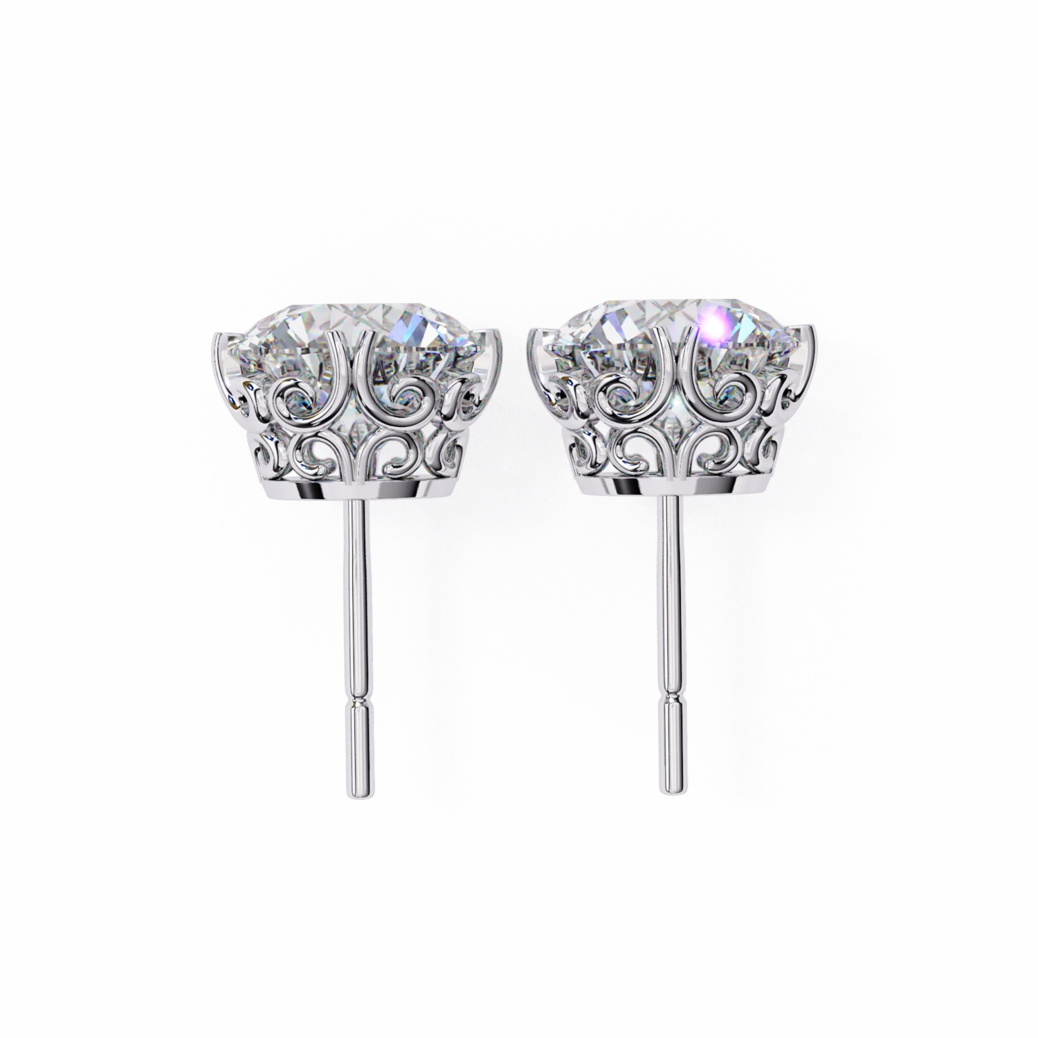 Elegant Solitaire Studs