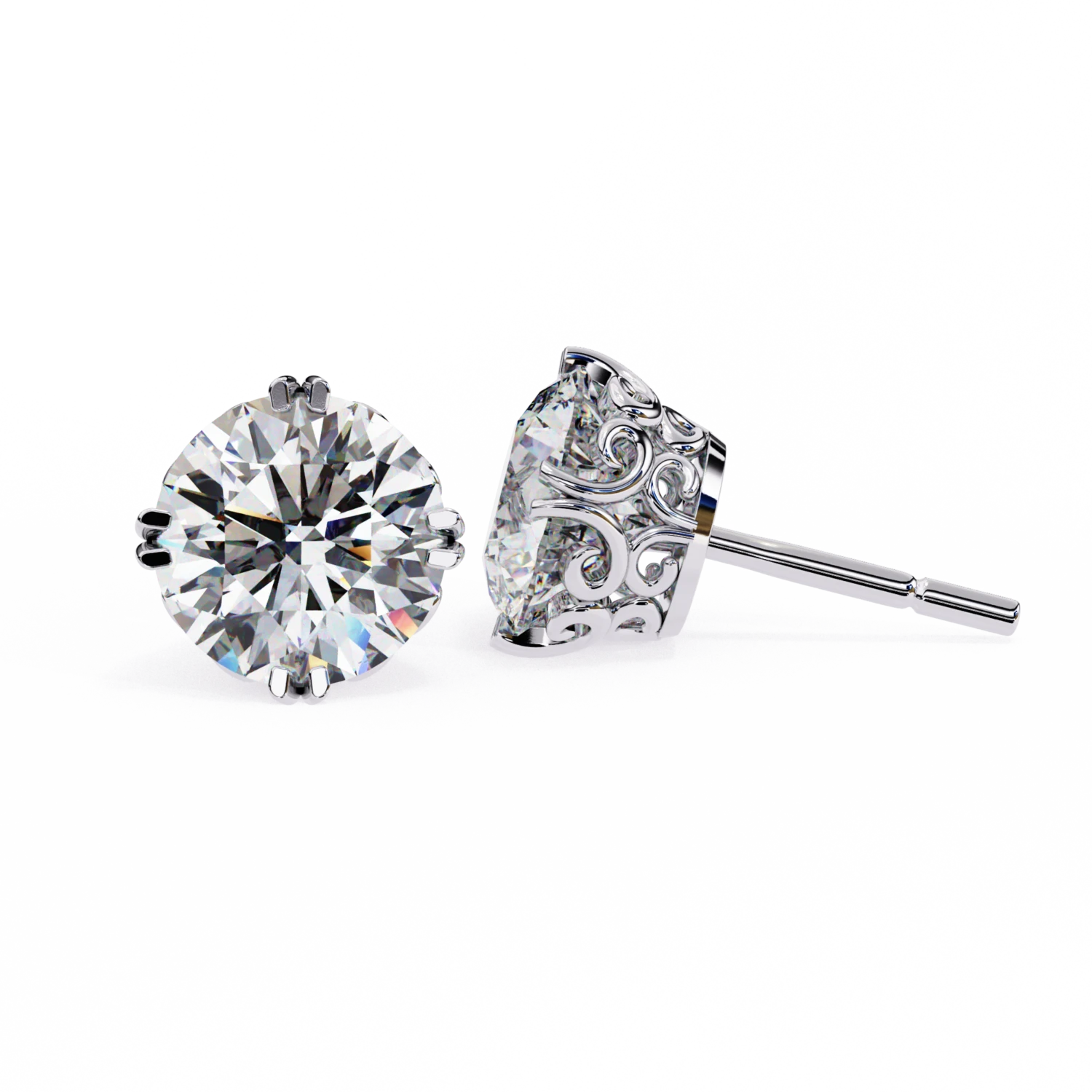 Elegant Solitaire Studs