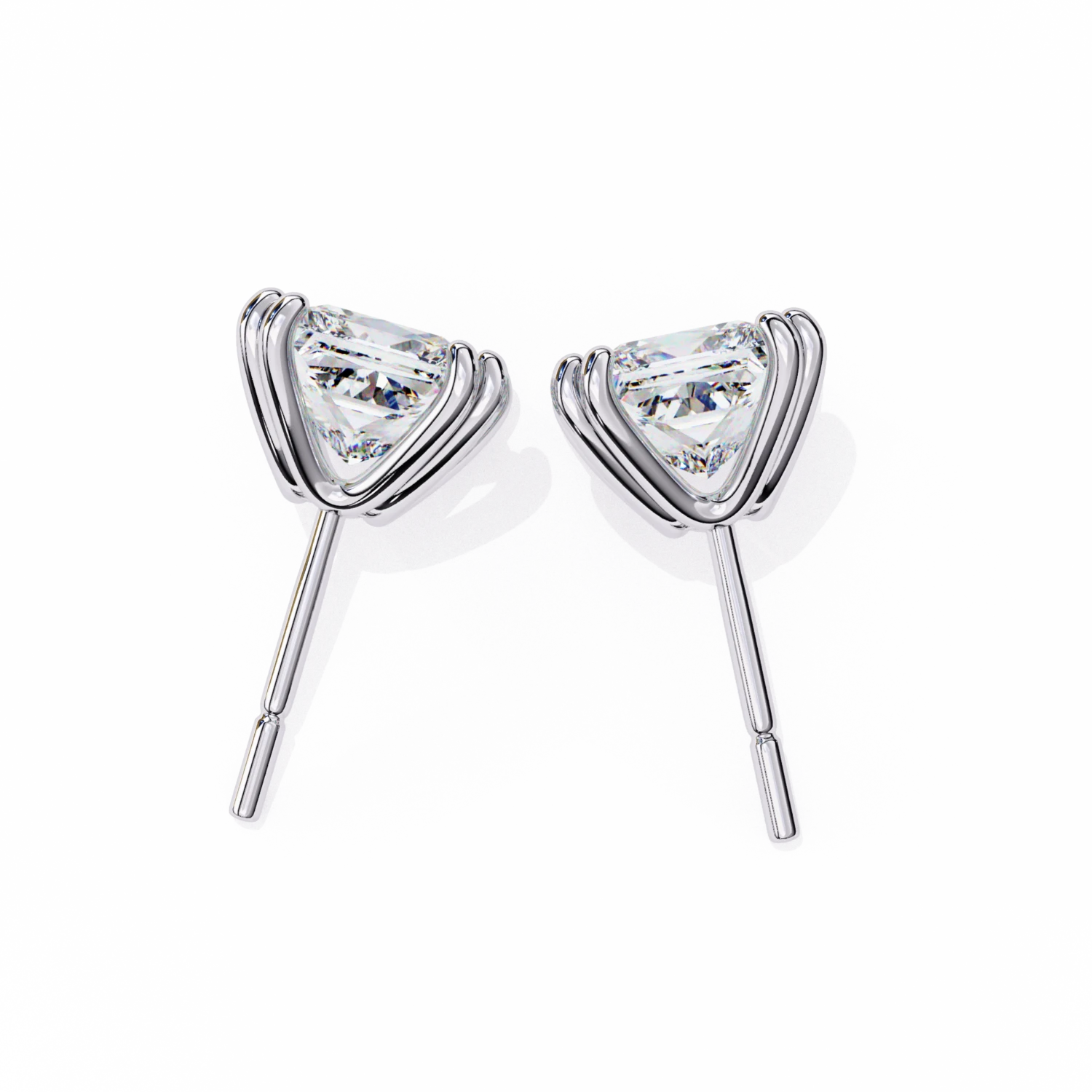 Dazzling Princess Cut Studs