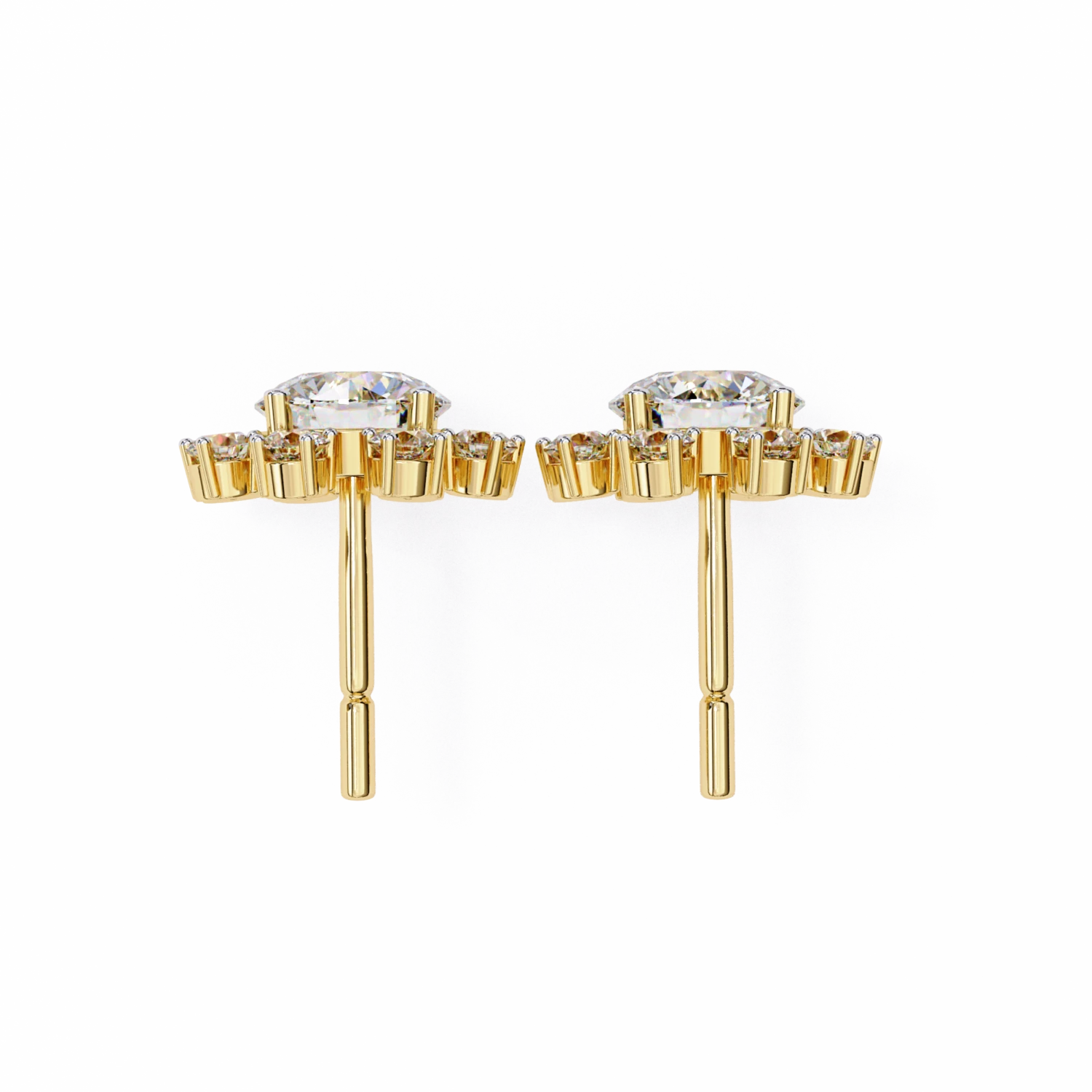 Sparkling Flower Studs Earrings
