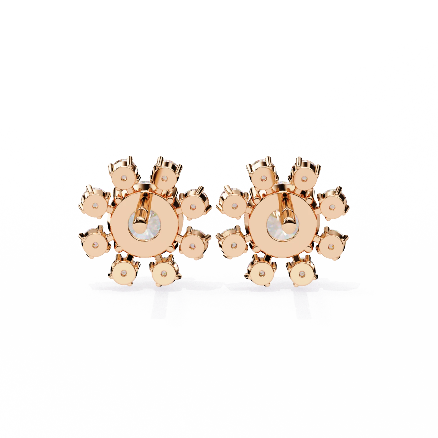 Sparkling Flower Studs Earrings