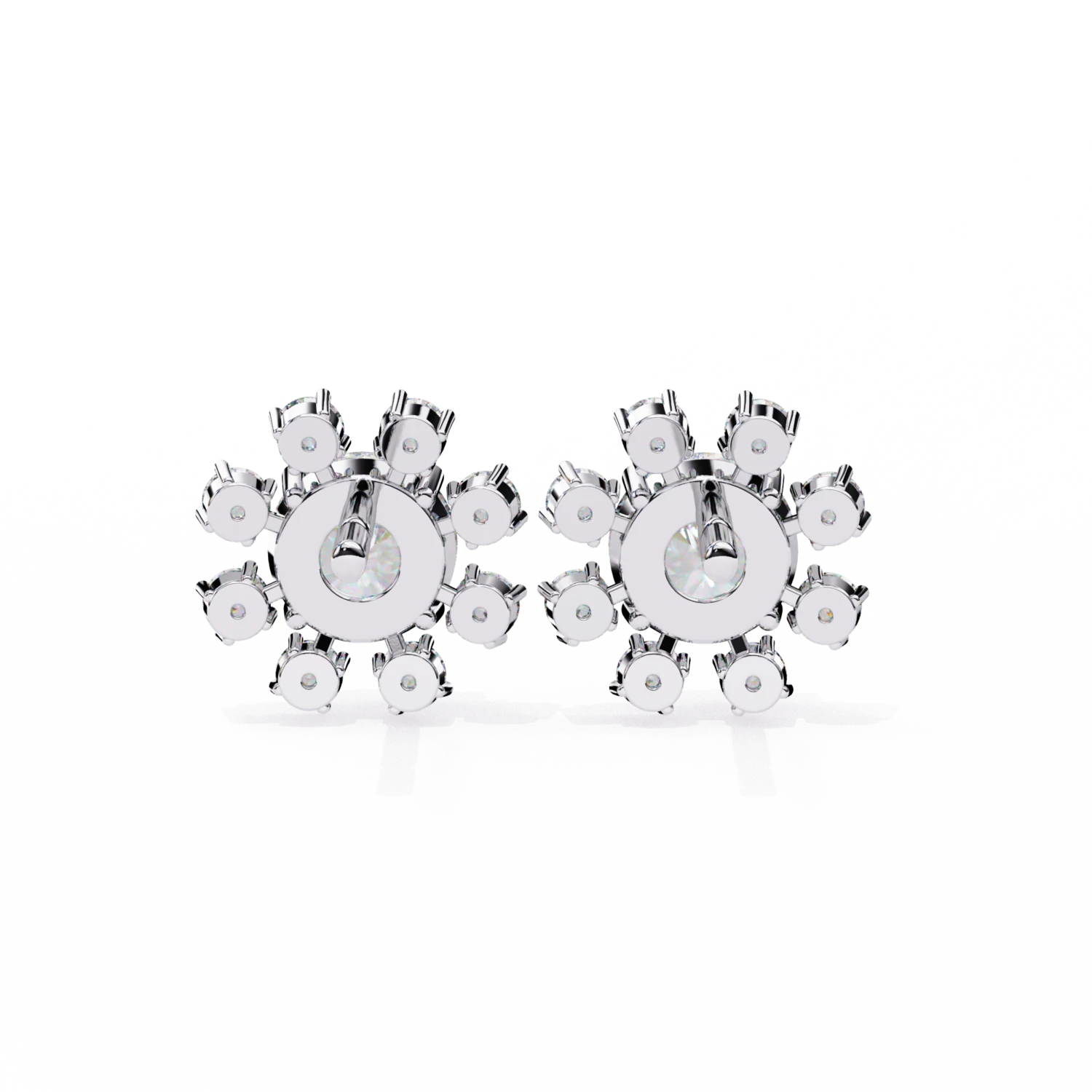 Sparkling Flower Studs Earrings