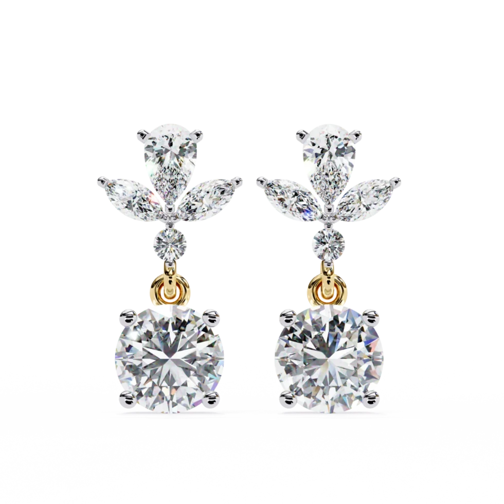 Celestial Blossom Earrings (Solitaire Prices Separate) 1 ER14035A