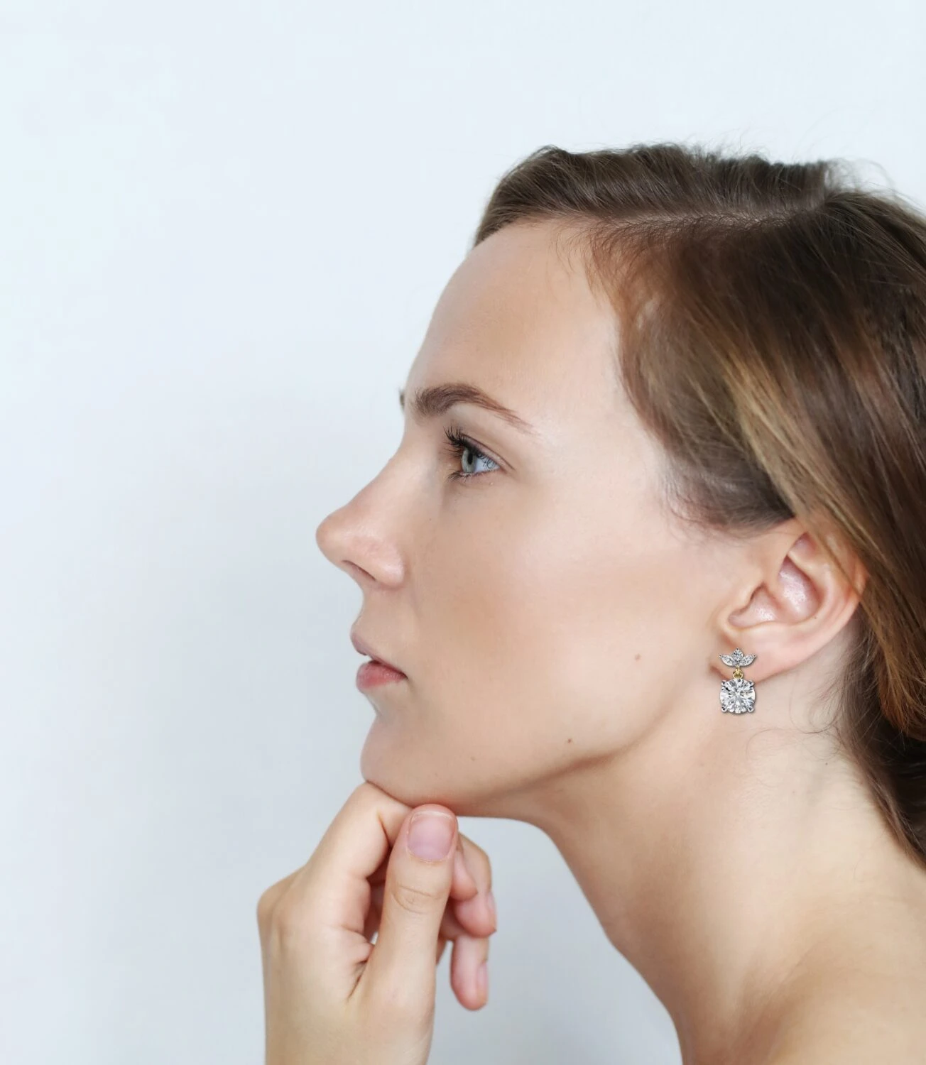 Glimmering Earrings (Solitaire Prices Separate)