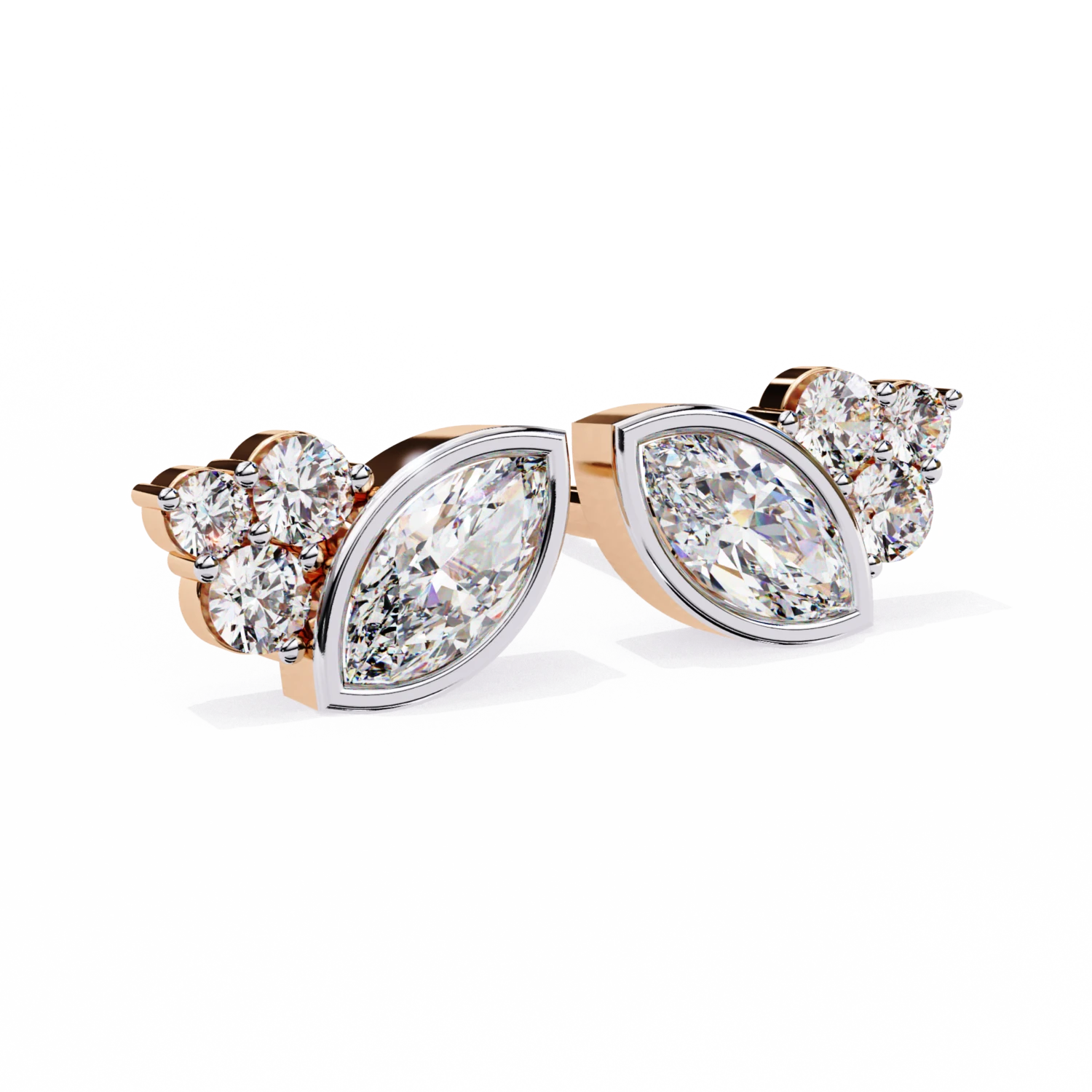 Leaf Embrace Diamond Earrings