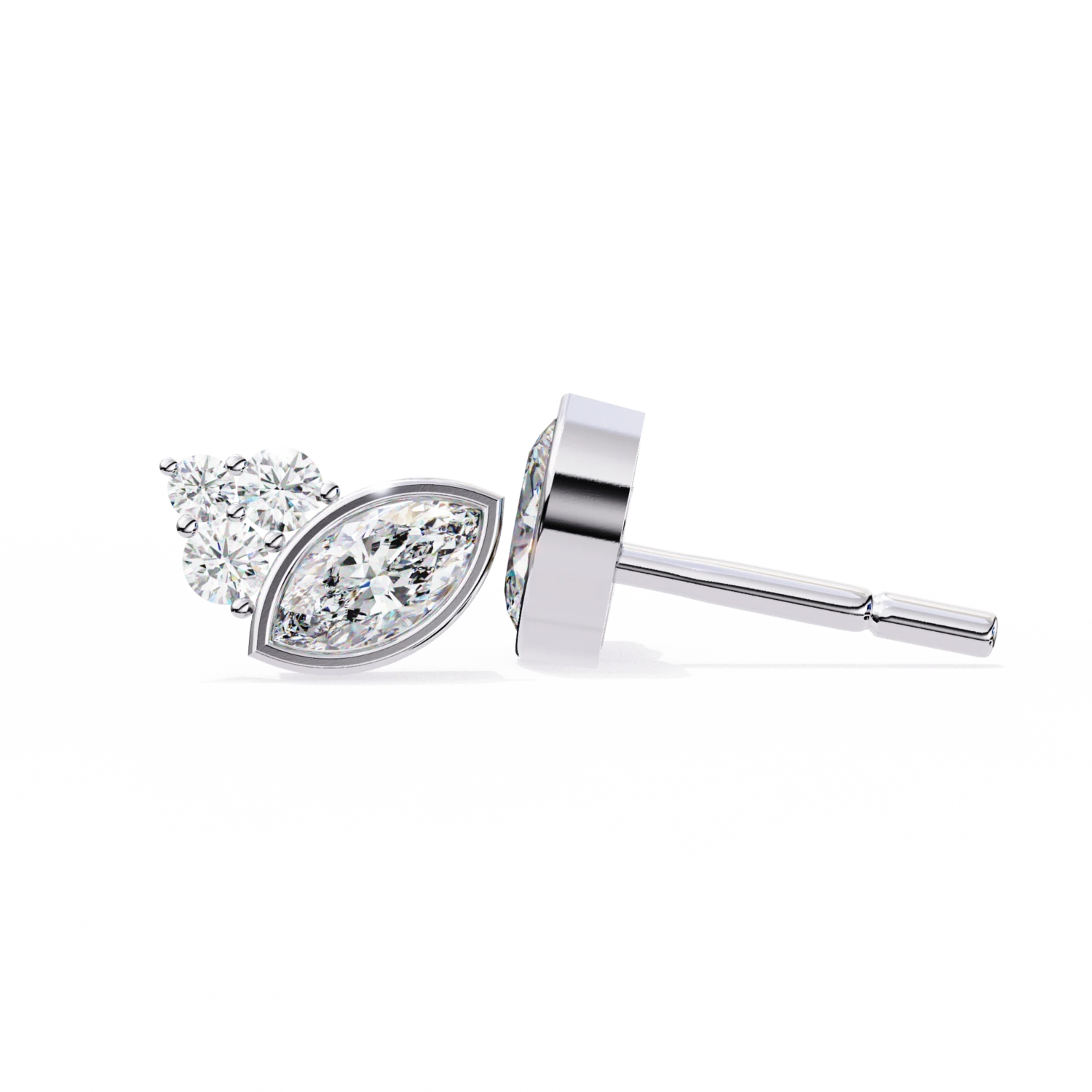 Leaf Embrace Diamond Earrings