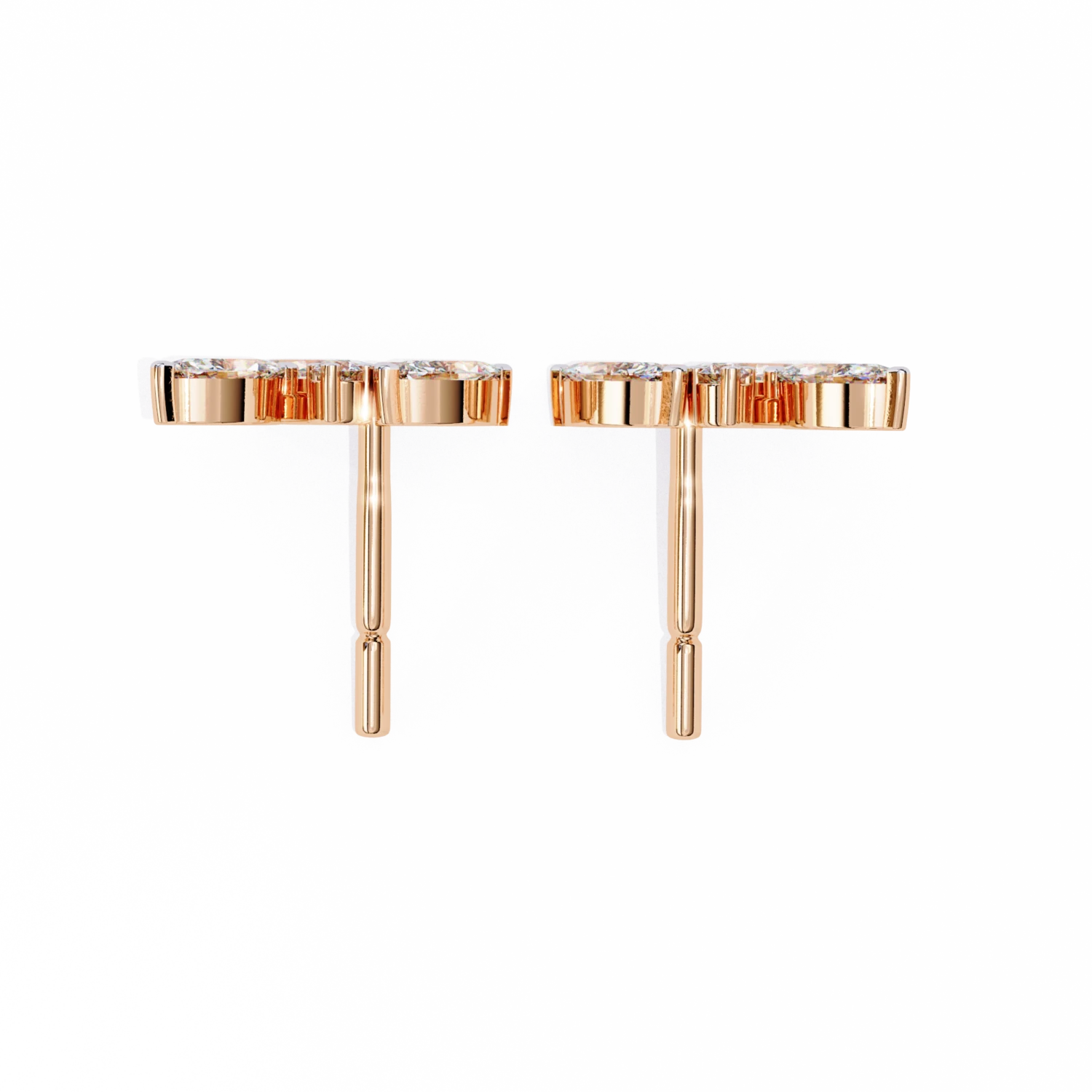 Leaf-Inspired Diamond Earrings