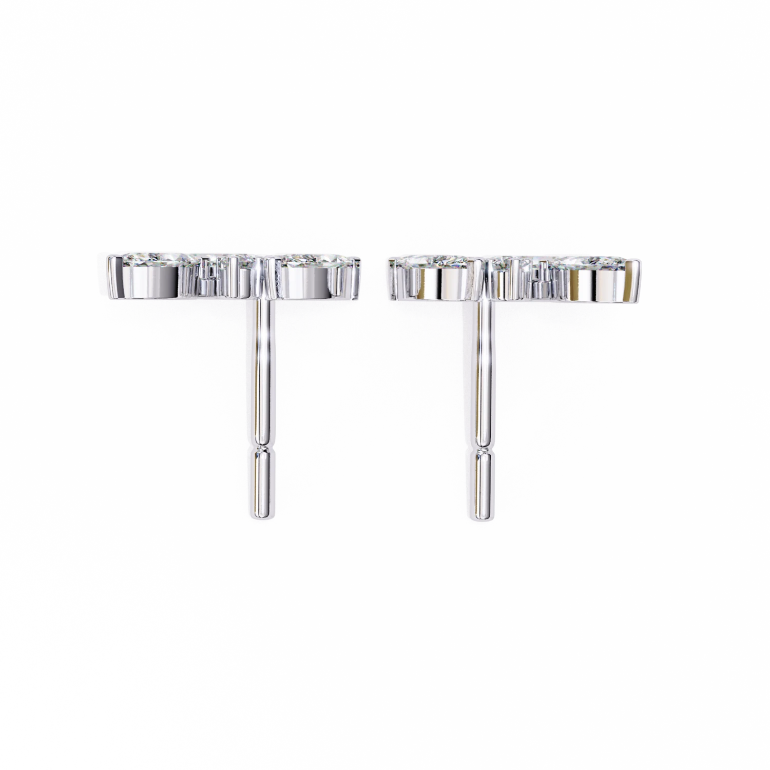 Leaf-Inspired Diamond Earrings