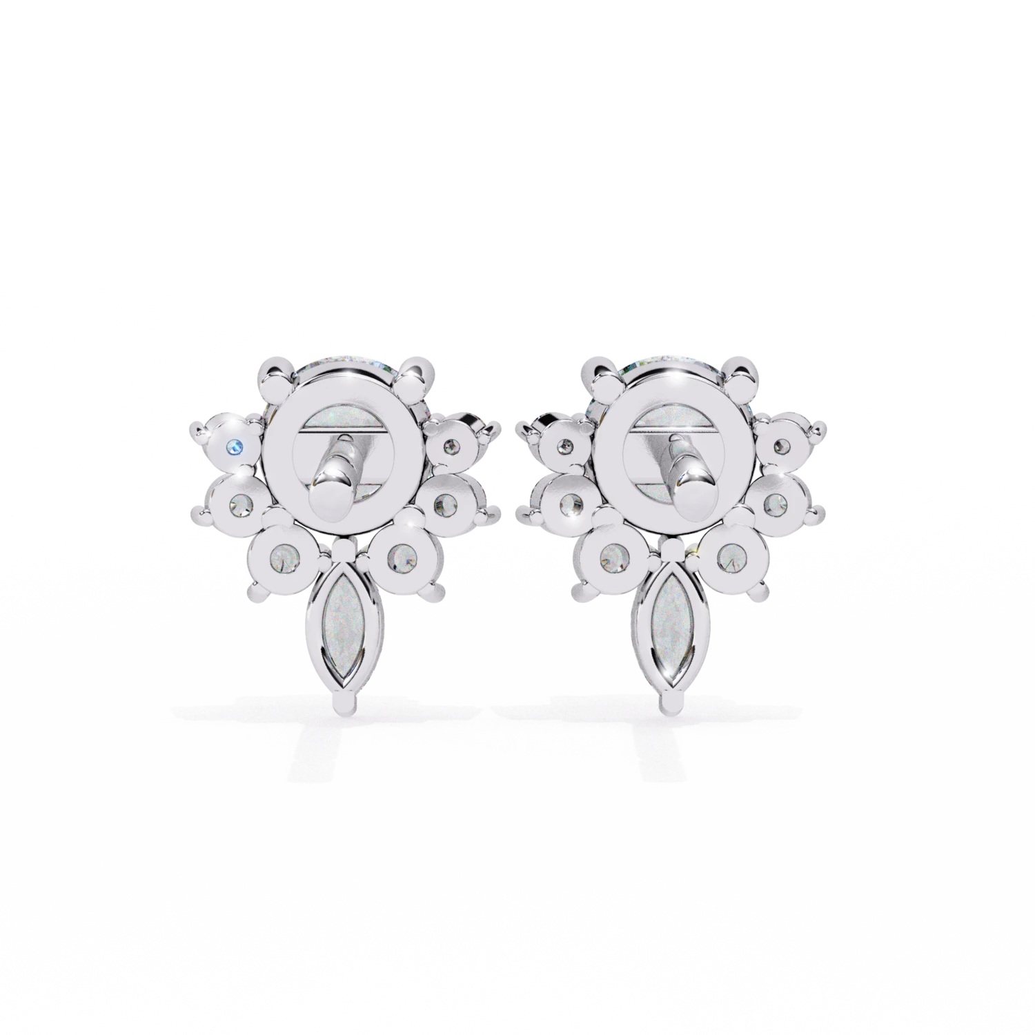Brilliant Blossom Stud Earrings