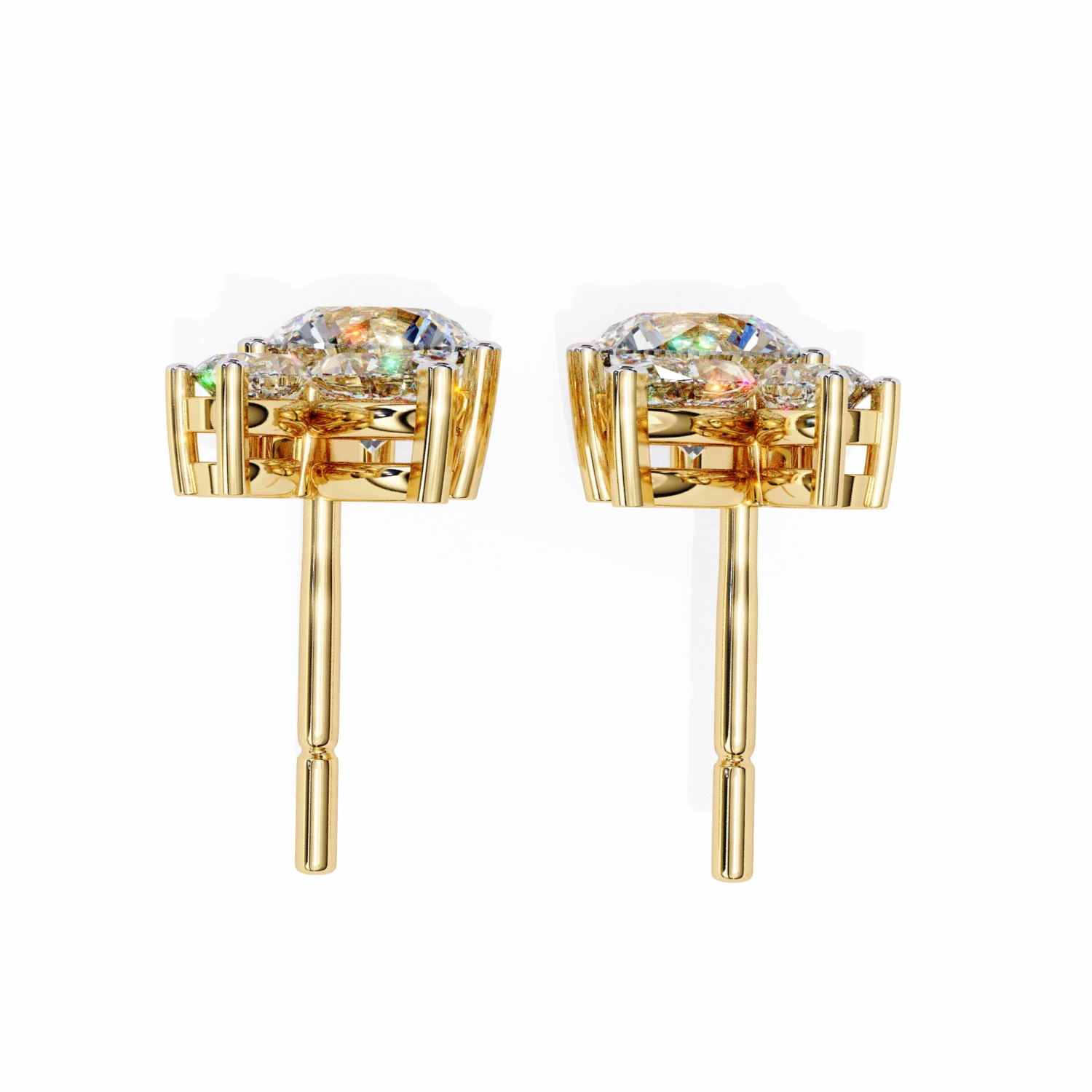 Radiant Blossom Stud (Solitaire Prices Separate)