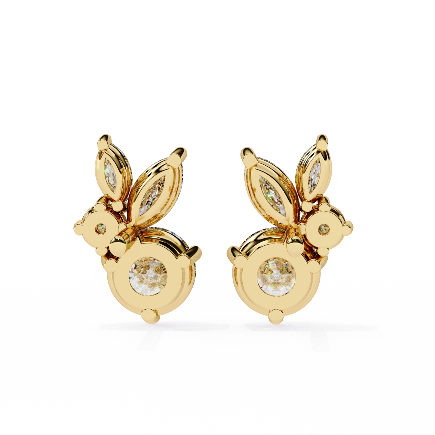 Radiant Blossom Stud (Solitaire Prices Separate)