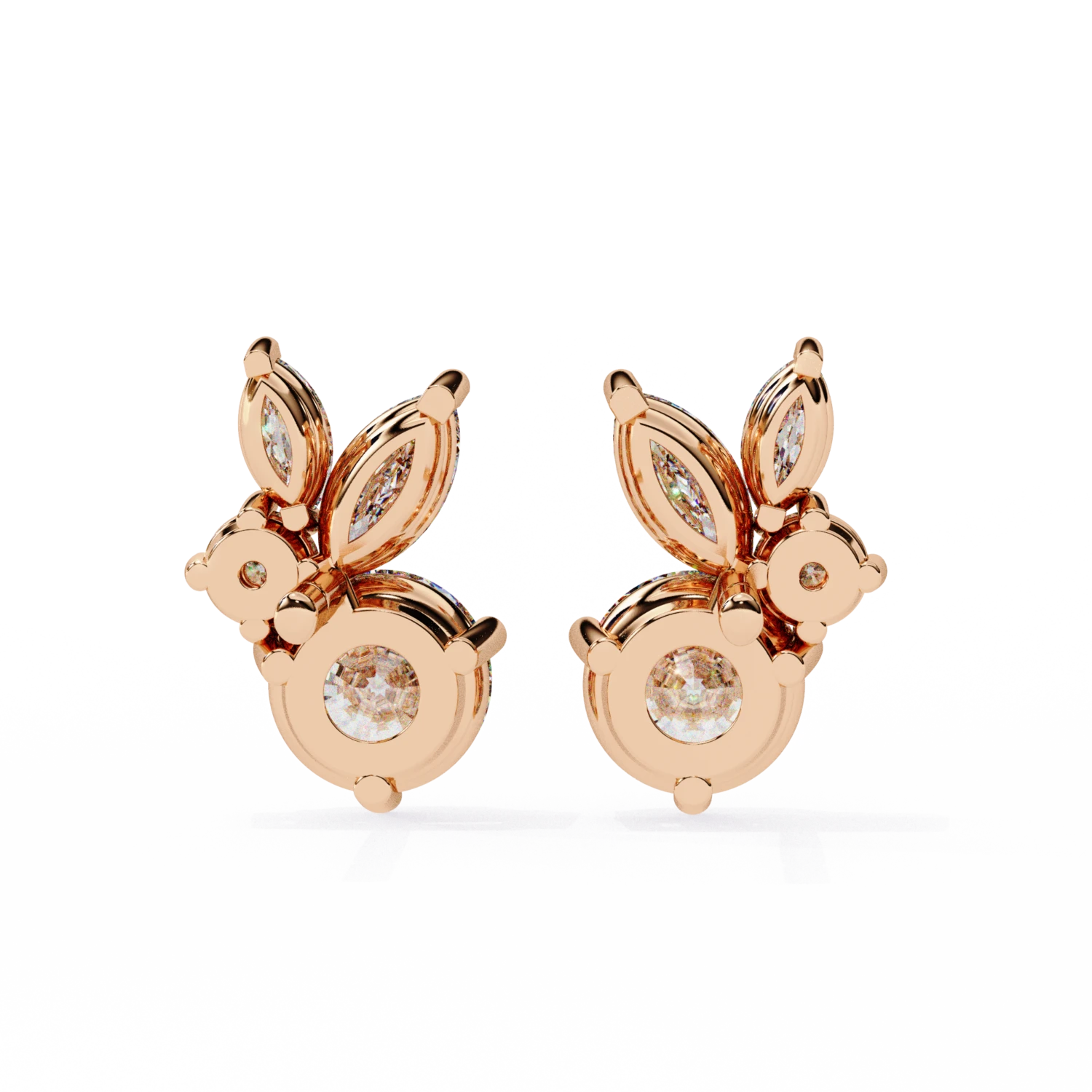 Radiant Blossom Stud (Solitaire Prices Separate)