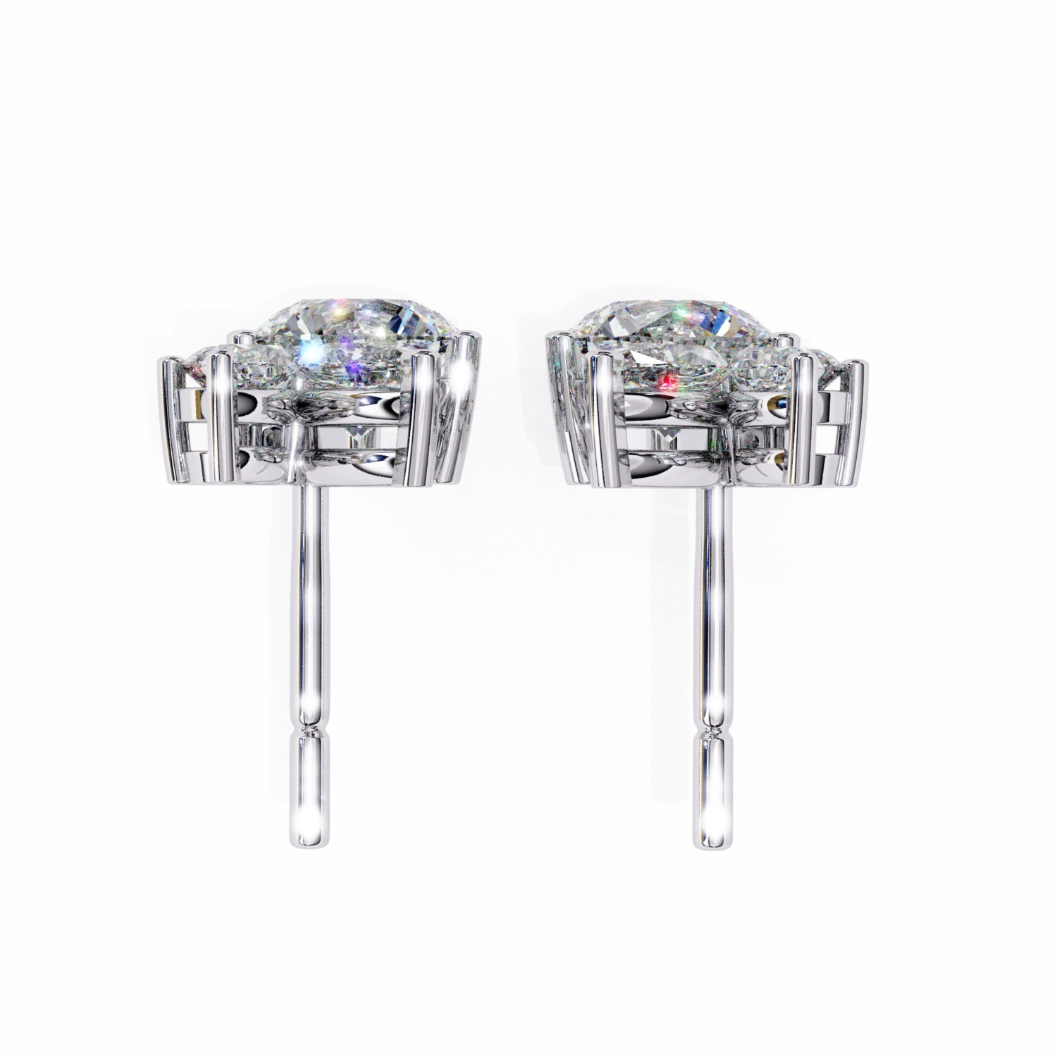 Radiant Blossom Stud (Solitaire Prices Separate)