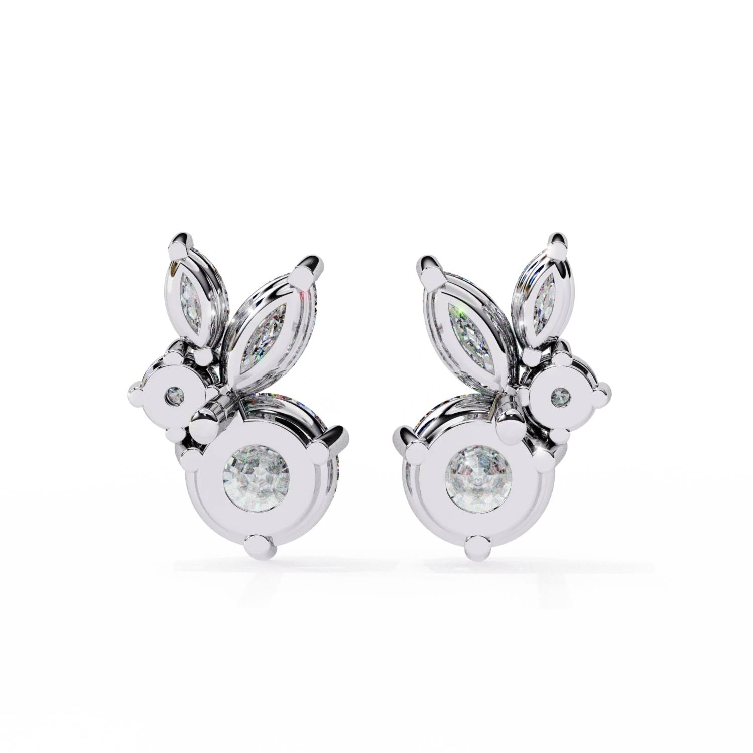 Radiant Blossom Stud (Solitaire Prices Separate)